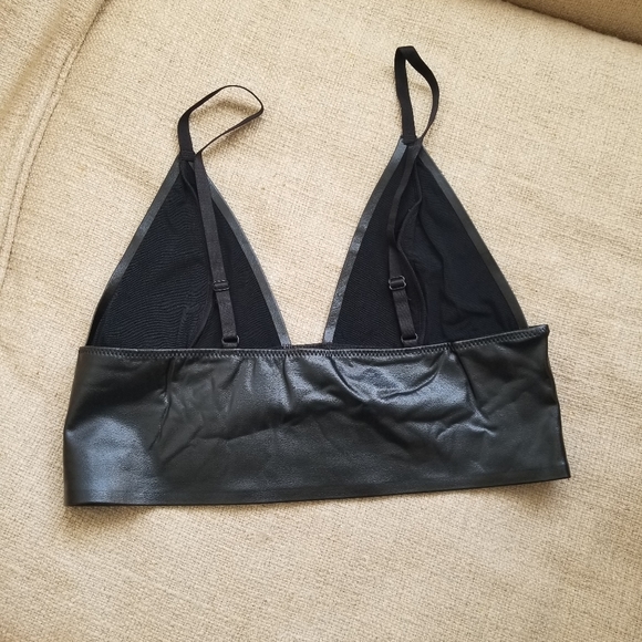 IN STOCK Faux Leather Bralette - Picture 3 of 4